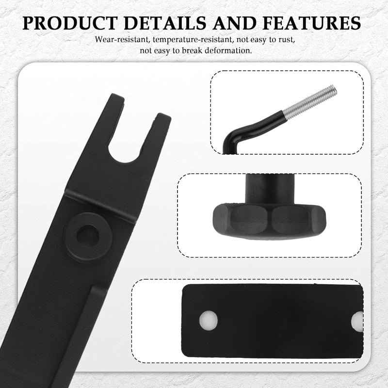 Stacool 4PCS U-Shaped Roof Rack Mounting Brackets,Roof Rack Clamps for Securing Roof Box with Nuts&Roof Rack Straps,Universal Roof Rack Accessories/Cargo Carrier Replacement Parts - Image 4